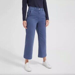 Everlane The Wide Leg Cropped High Rise Ankle Pant Size 2